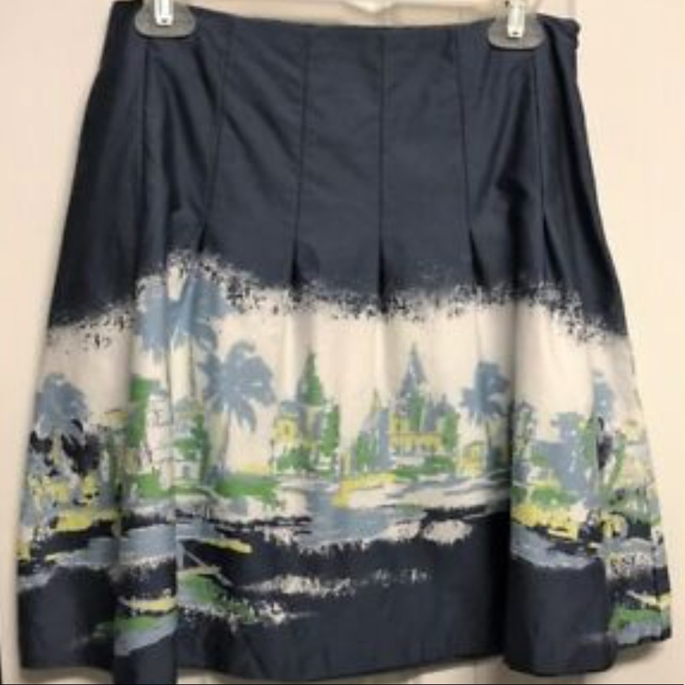 Old navy just below waist village print skirt